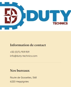 duty contact
